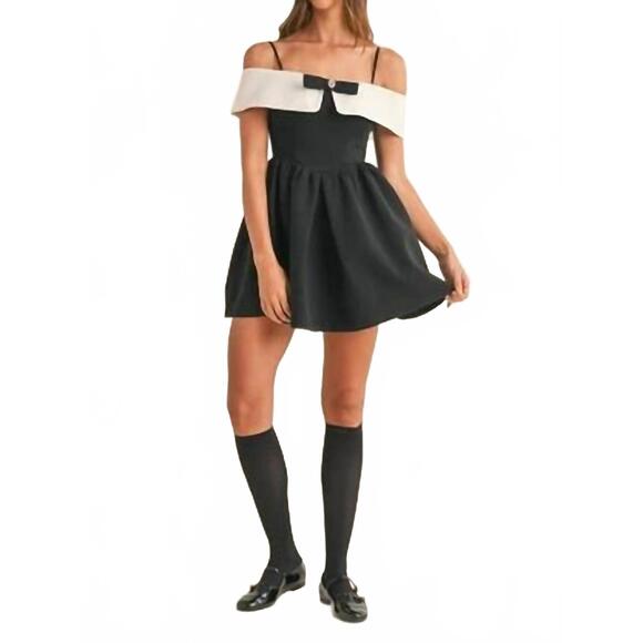 MABLE Dresses & Skirts - NEW MABLE dolly mini dress in black